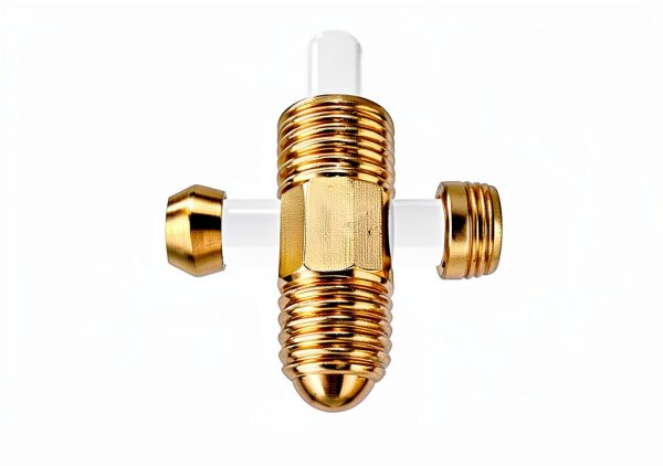 PATIKIL 4mm Tube OD Brass Compression Sleeves Ferrules, 25 Pack Brass Ferrule Fitting Brass Compression Fitting Assortment Kit for Air Water Gas Pipe-5