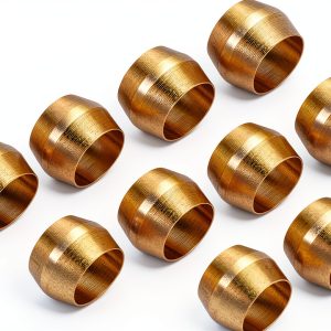 1/4 Inch Brass Compression Sleeves & Ferrules – Patikil 25 Pack-0