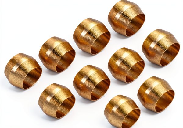 1/4 Inch Brass Compression Sleeves & Ferrules – Patikil 25 Pack-0