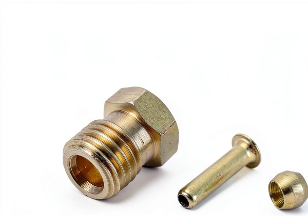PATIKIL 2.5mm ID 4mm OD Compression Kit 10 Brass Ferrule Sleeve Nut-2